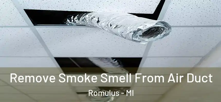 Remove Smoke Smell From Air Duct Romulus - MI